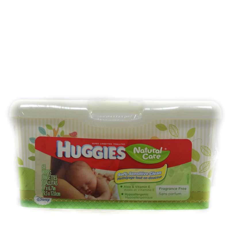 HUGGIES NATURAL CARE B/WIPES (TUB) 64 Grocery Shopping Online Jamaica