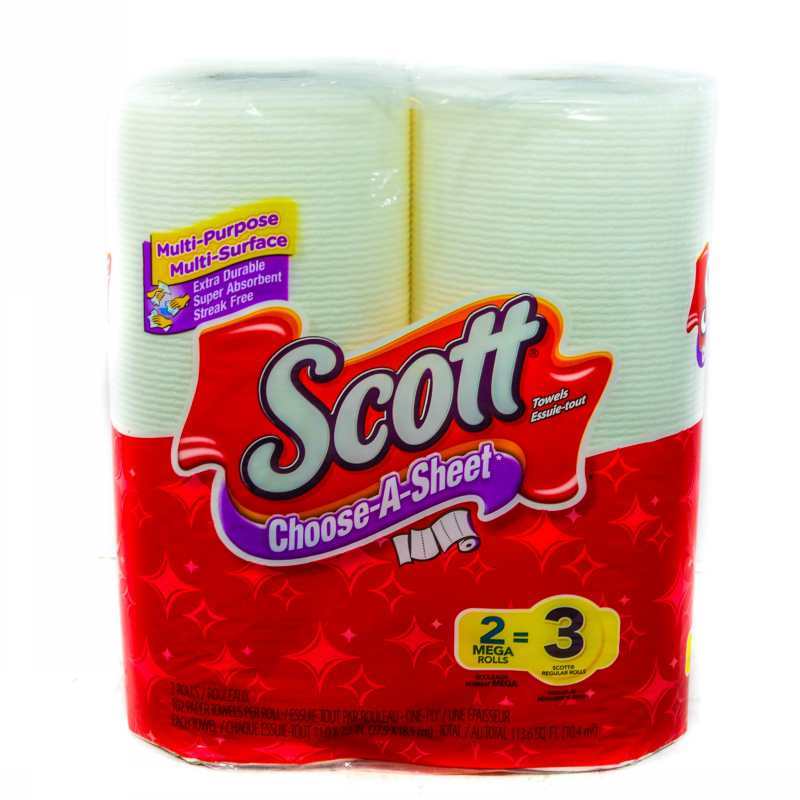 SCOTT CHOOSEASHEET H/TOWEL 2ROLLS Grocery Shopping Online Jamaica