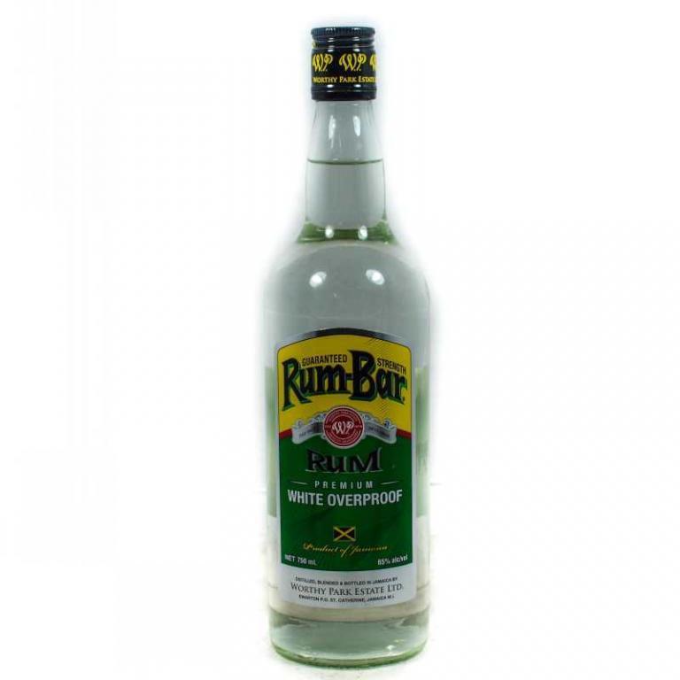 RUM BAR WHITE OVERPROOF RUM 750ML Grocery Shopping Online Jamaica